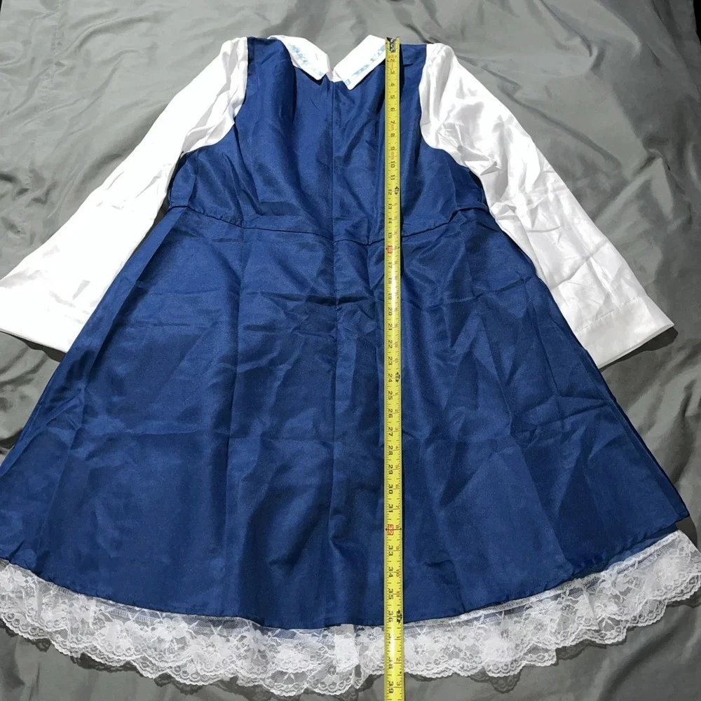 Adults Anya Forger Cosplay Costume Anime Spy x Family Blue Dress Cute.  Size 2XL